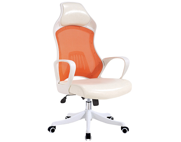 大班椅A-810白胶-橙白